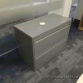 Pewter 2 Drawer Lateral File Cabinet